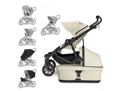 THULE Kočík Urban Glide 4-wheel Beige/Soft Beige set XXL