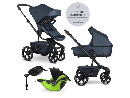 EASYWALKER Kočík kombinovaný Harvey⁵ Premium 2v1 Jade Green LITE RWS + KIDDY Evoluna i-size 2