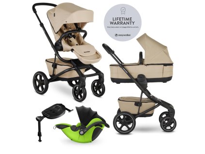 EASYWALKER Kočík kombinovaný Jimmey 2v1 Sand Taupe LITE RWS + KIDDY Evoluna i-size 2 + základňa