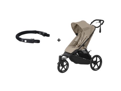 Cybex športový kočík Avi Spin + madlo - Almond Beige
