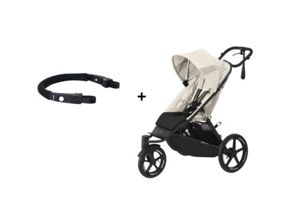 Cybex športový kočík Avi Spin + madlo - Seashell Beige