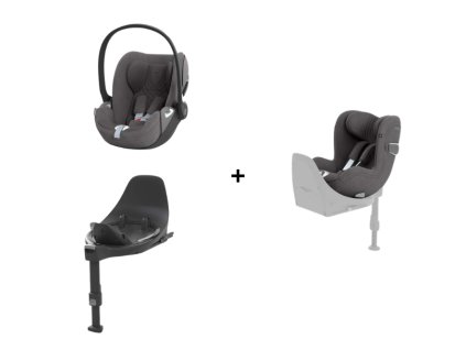 Cybex Platinum Cloud T i-Size PLUS + Sirona T i-Size PLUS + Isofix Base T - Mirage Grey