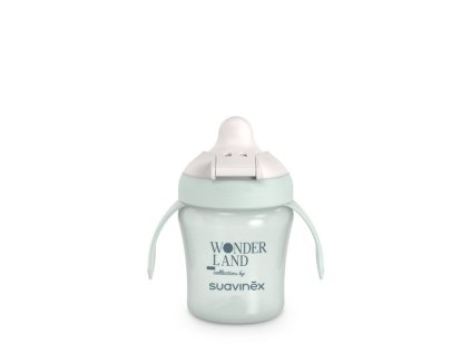 SUAVINEX | Nerozlitný hrnček WONDERLAND 200 ml - ZELENÝ