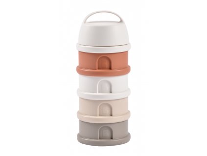 Súprava téglikov na sušené mlieko / desiatu Cotton White / Terracotta