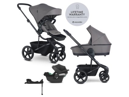EASYWALKER Kočík kombinovaný Harvey⁵ 2v1 Pebble Grey LITE RWS + CYBEX Aton B2 i-Size + základňa