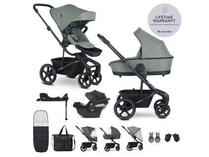 EASYWALKER Kočík kombinovaný Harvey⁵ Agave Green XXL RWS + CYBEX Aton B2 i-Size + základňa