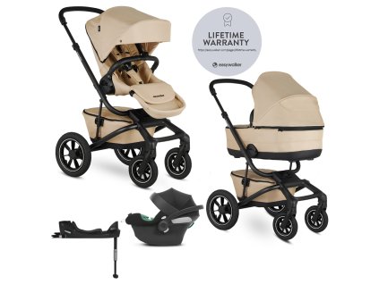 EASYWALKER Kočík kombinovaný Jimmey 2v1 Sand Taupe LITE AIR + CYBEX Aton B2 i-Size + základňa