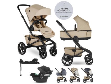 EASYWALKER Kočík kombinovaný Jimmey 2v1 Sand Taupe LITE RWS + CYBEX Aton B2 i-Size + základňa