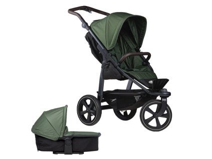 set Mono2 stroller - air chamber wheel 2024 olive