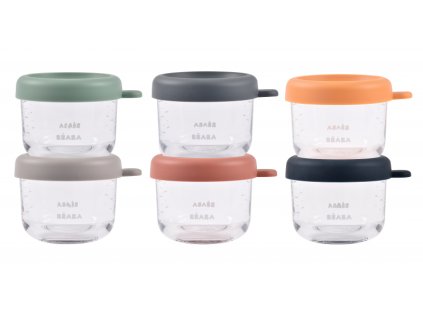 Béaba Tégliky na jedlo sklenené 6x 250 ml Sunrise