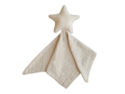 Mushie maznáčik z organickej bavlny Star - Fog