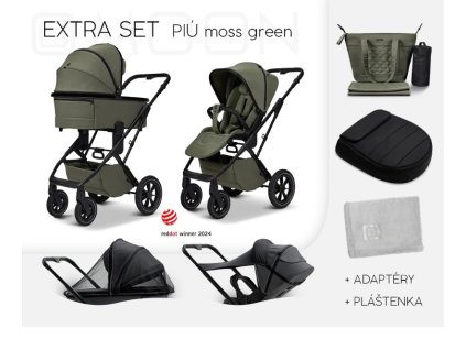 moon piu extra set moss green