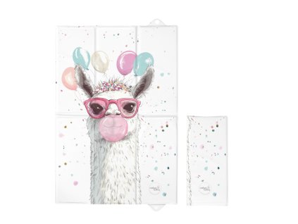 CEBA Podložka prebaľovacia cestovná (60x40) Basic Crazy Lama