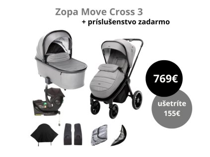 Zopa Move cross 3 metal grey