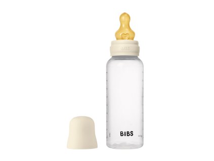 BIBS antikoliková fľaša s kaučukovým cumlíkom 270ml - Ivory