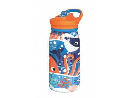Nerezová termofľaša s náustkom Pop Kids Ocean 445 ml