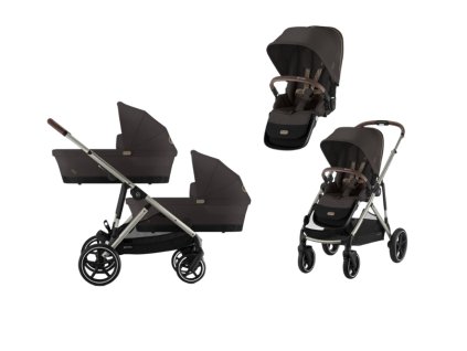 CYBEX Gold Gazelle S Lux + Gazelle S Cot S Twin Set - Chocolate Brown