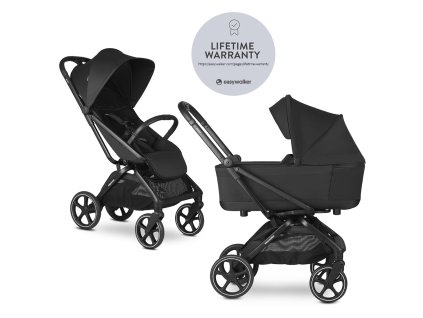 EASYWALKER Kočík kombinovaný Rockey L Pure Black