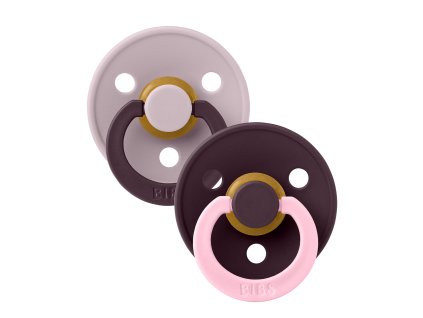 BIBS Studio Colour cumliky z prirodneho kaucuku velkost 2 Fusion DuskyLilacPlumMix 11028105 5713795272471