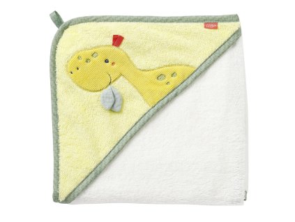 Baby Fehn Ručník s kapucí dinosaurus, Happy Dino