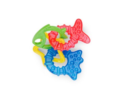 BABY EINSTEIN Hryzačka 4ks bez BPA Cool Critters 3m+