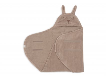 Jollein Zavinovačka králiček Cloudy Rib Milky Coffee