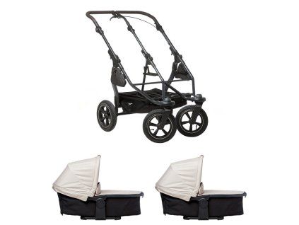 Tfk set duo2 frame 2025 - air wheel + carrycot sand
