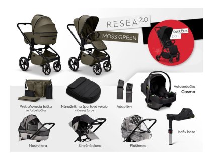 moon resea maxi set moss green s kocikom zoe zdarma