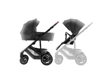 Britax Sada kočíka Smile 5Z + hlboká vanička Style, Mineral Grey
