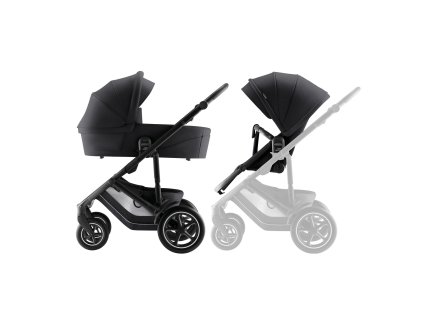 Britax Sada kočíka Smile 5Z + hlboká vanička Style, Carbon Black
