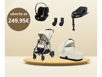 a akcia cybex e gazelle 4v1 seashell beige