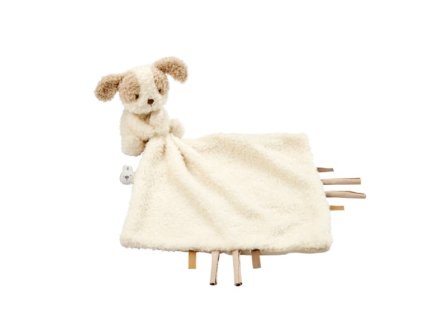 NATTOU Maznáčik plyšový Teddy psík 27 x 27 cm, 0m+