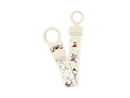 BIBS Moomin Loop klip na cumlik Ivory 950131216 5713795273591