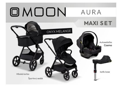 moon aura maxi set onyx black