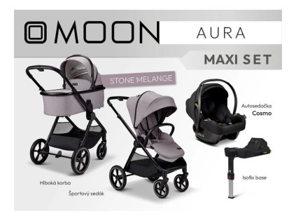 moon aura maxi set stone melange