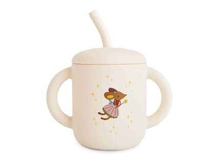 Silicone Training Cup and Straw Fairy Mice p