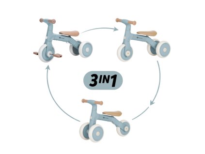 PETITE&MARS Trojkolka multifunkčná 3v1 Bingo Stering Blue