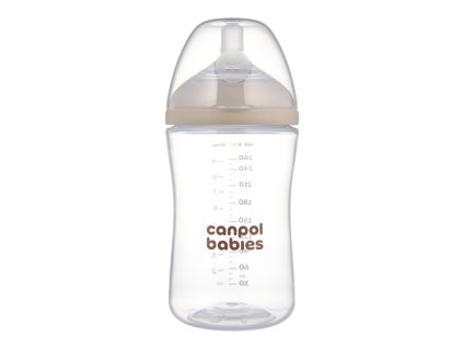 canpol babies flasa antikolikova natural shape 260 ml
