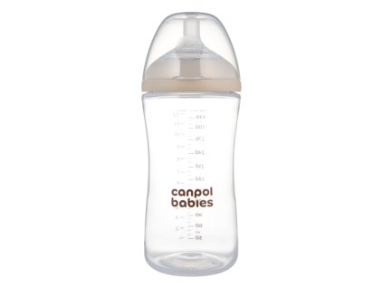 canpol babies flasa antikolikova natural shape 330 ml