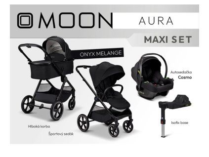 moon aura maxi set onyx black