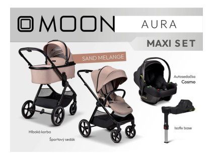moon aura maxi set sand melange