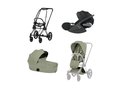 cybex e priam 5 3v1 sage green matt black