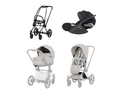 cybex e priam 5 3v1 city grey matt black