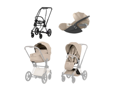 cybex e priam 5 3v1 cozy beige matt black