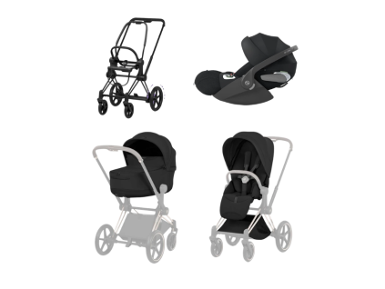cybex e priam 5 3v1 sepia black matt black new