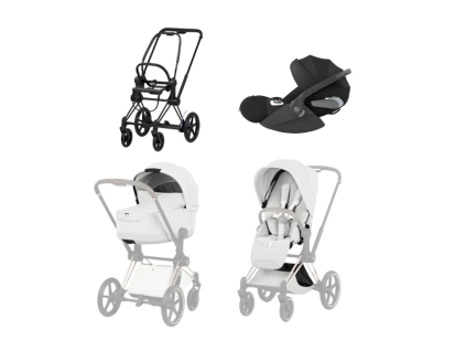 cybex e priam 5 3v1 off white matt black