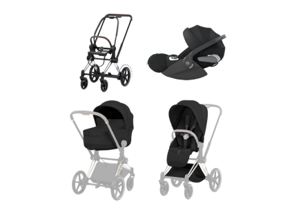 cybex e priam 5 3v1 sepia black chrome brown