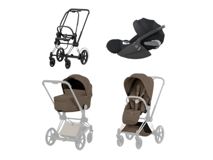 cybex e priam 5 3v1 coconut brown chrome brown