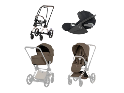 cybex e priam 5 3v1 coconut brown rose gold