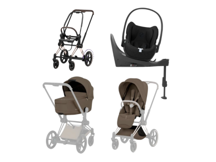 cybex e priam 5 4v1 coconut brown rose gold